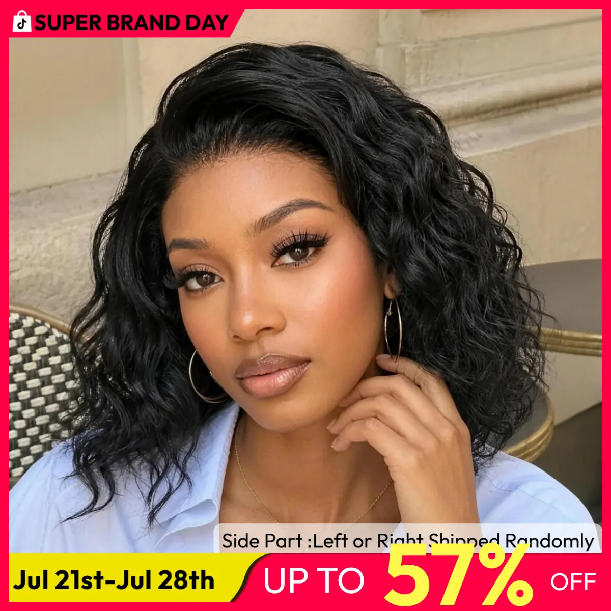 【 C Side Part】UNice 250% Bye-Bye Slip Water Wavy Bob Wig Glueless 6X4 Minimalist Lace Human Hair Wigs Natural Looking Bleached Knots summer wig