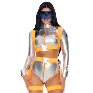 Forplay Women's Halloween Moon Shine 5-Piece Women's Sexy Astronaut Costume