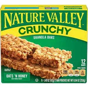 Nature Valley Oats 'n Honey Granola Bars 8.94 oz (12 Bars)