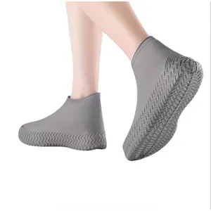 PrimPick Silicone Waterproof Shoe Covers Rain Socks,Reusable Foldable Non-Slip Shoes Boots Shoes Covers Overshoe for Indoor, Rain, Snow, Grassland Shoes for Men & Women & Kids