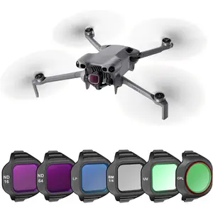 Filter Set for  Mini 5 Pro Accessories, 6 Pack Black Diffusion Mist/LPR/UV/ND16/64/CPL Mini 5 Pro Drone Lens Filters, Multi Coated  Optical Glass