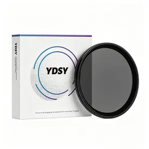 YDSY ND2-400 Variable ND Filter Lens for Canon Nikon Sony Fujifilm Sigma Tamron mirrorless and DSLR cameras 37 40.5 43 46 49 52 55 58 62 67 72mm Color filter accessories multi-speed adjustable camera filter Photography Tool, Camera Accessory