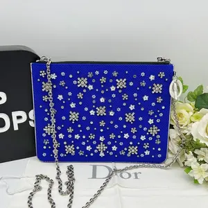 Pre-owned Dior As Shown Shoulder Bags Stardust Crystal Embellished Chain Shoulder Bag 2101218934038