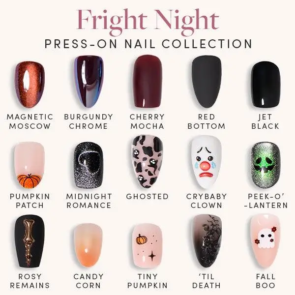Glamnetic Fright Night Press-On Nail Collection