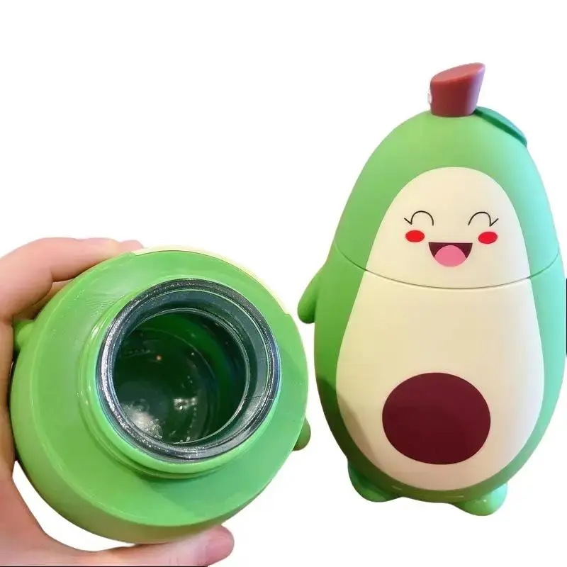 Cute Cartoon Avocado Glass Double Layer - Cute Design for Home Decor glass  tower