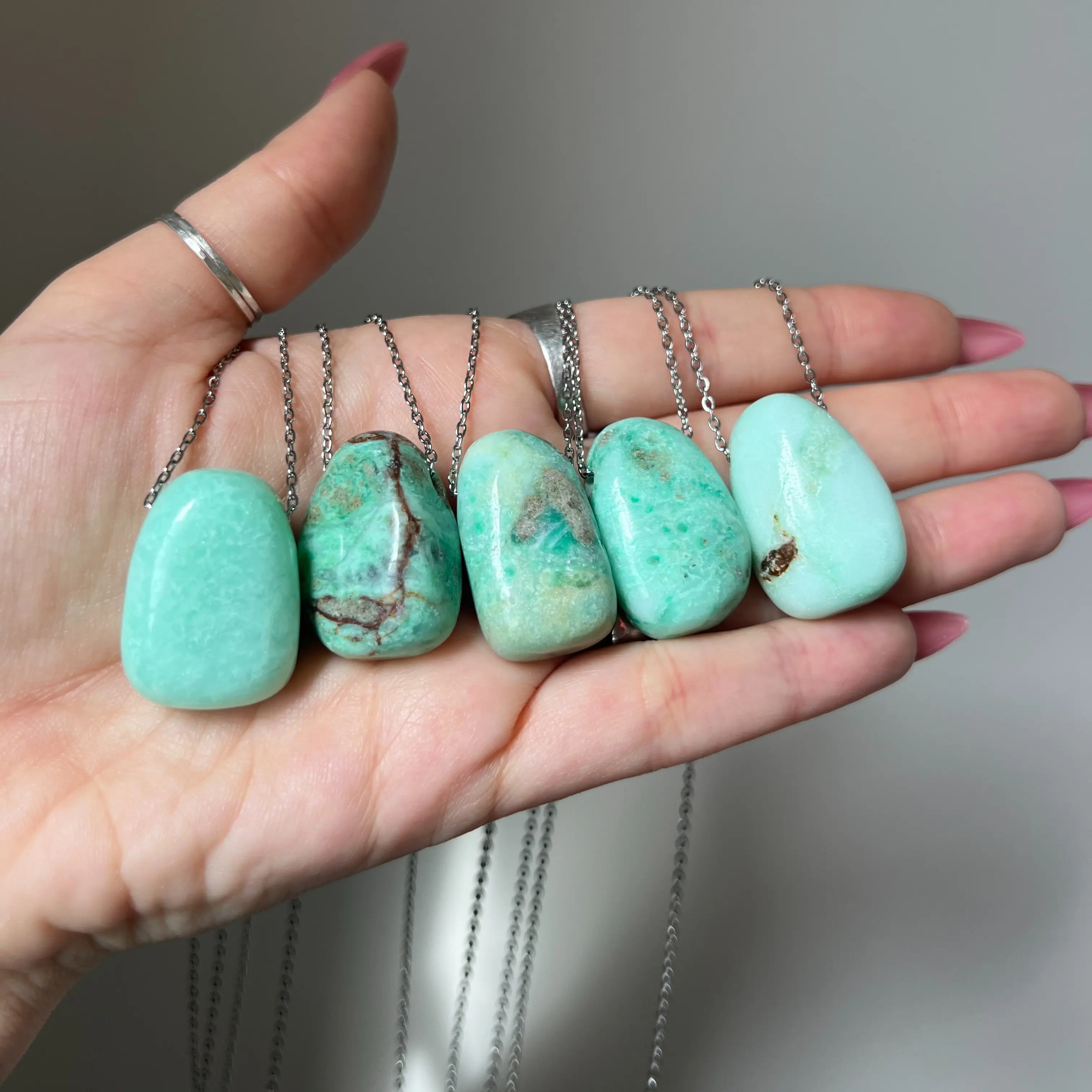 Chrysoprase Crystal Necklace Chrysoprase Crystal Necklace