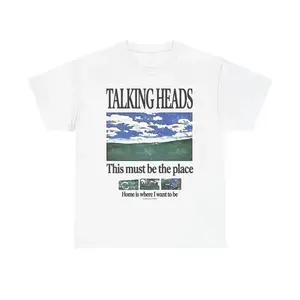 [Graphic Tee]Talking Heads Graphic T-Shirt,This Must Be the Place Lyric Tee,Retro 80s Rock Inspired Shirt, Classic Album Lyric Graphic Unisex T-Shirt For Men Women good  graphic  tees baggy  shirt