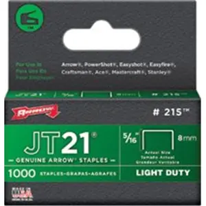 Arrow Fastener 091-215 0.31 in. Staples For Staple Gun Tacker