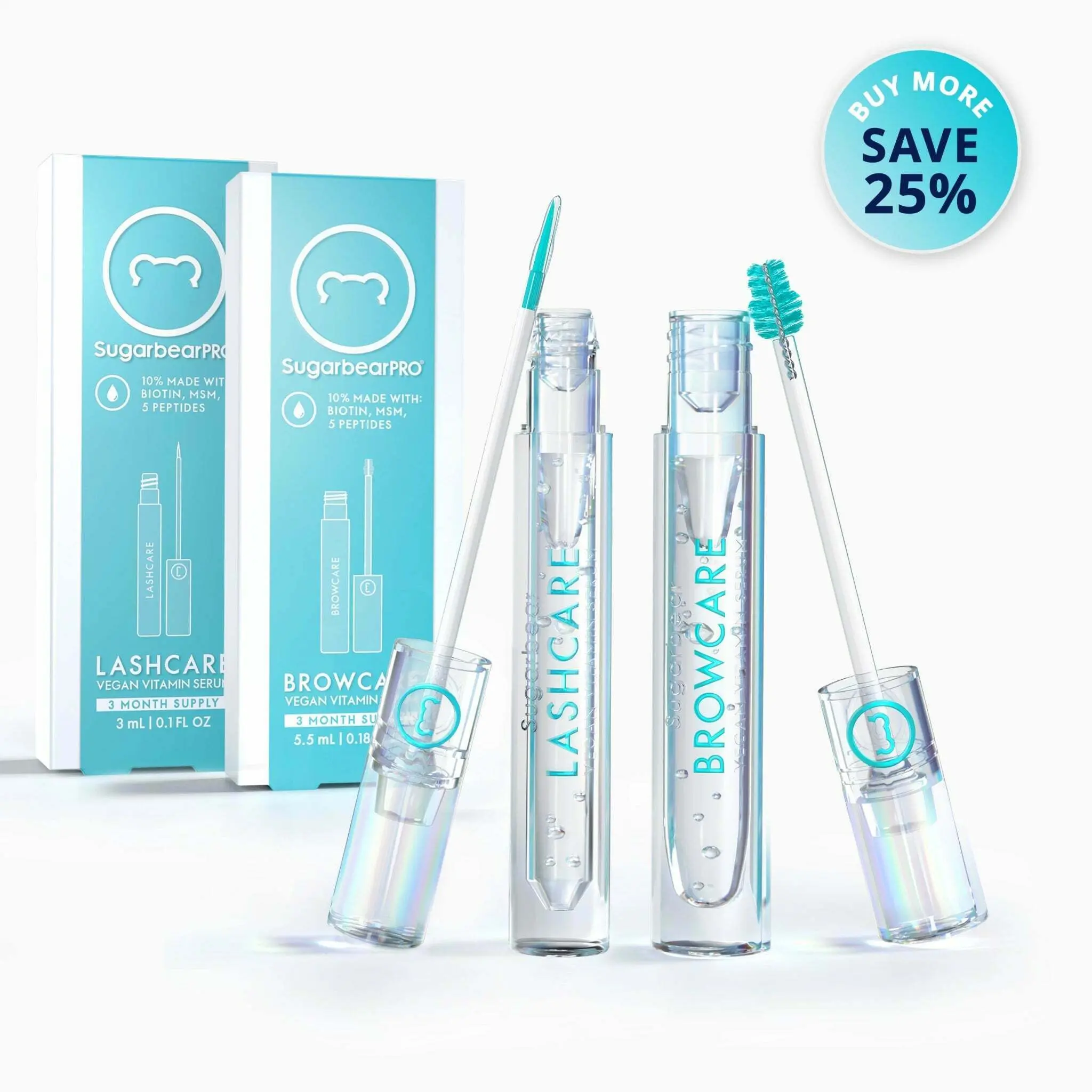 SugarbearPRO LashCare & BrowCare Vitamin Serum Duo