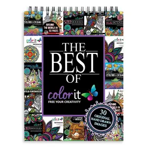 The Best of ColorIt Adult Coloring Book, 30 Original Hand Drawn Designs