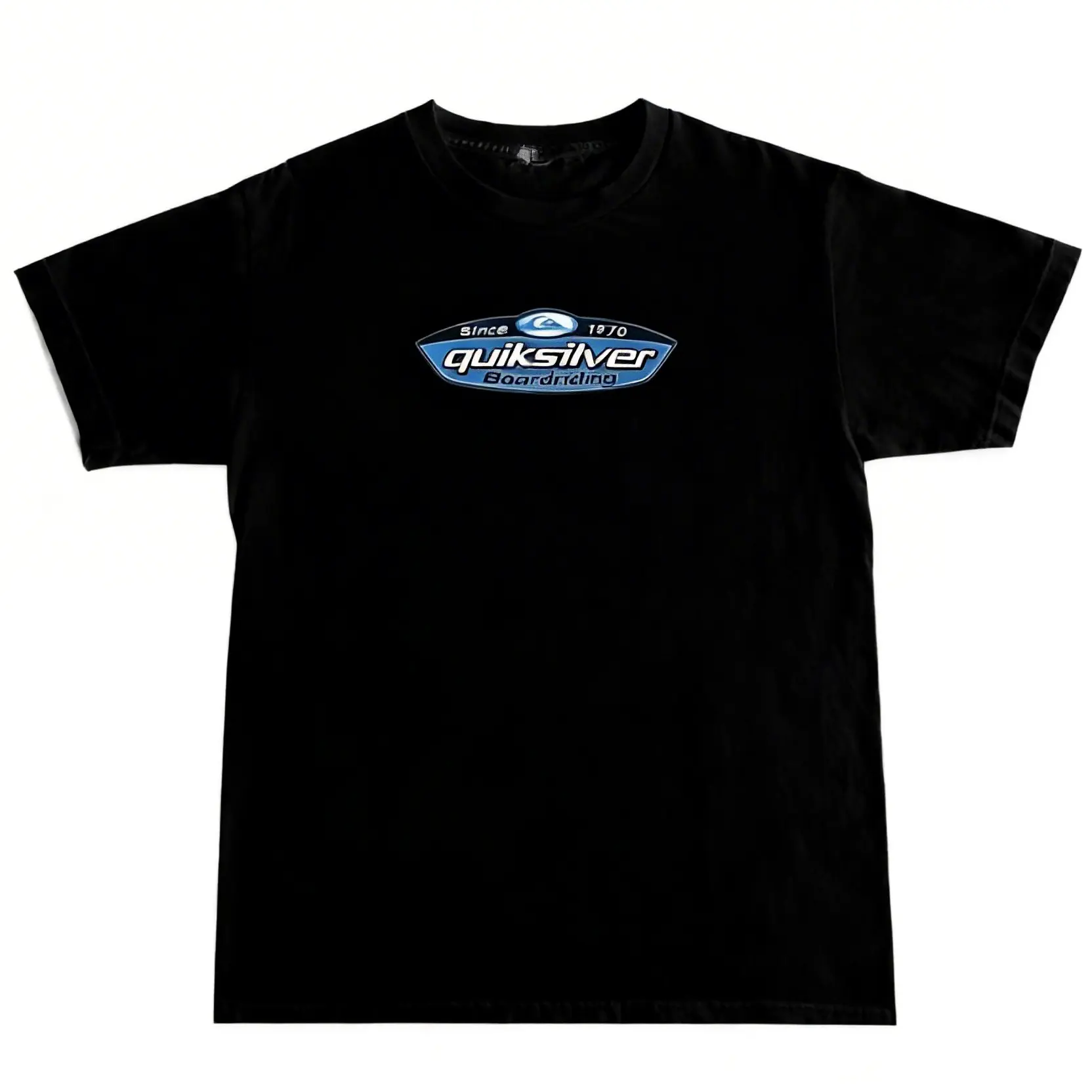 Graphic T-shirt [Graphic T-shirt] 1990s retro Quiksilver sports/skateboard crewneck T-shirt, 1990s retro surf T-shirt, unisex crewneck, unisex crewneck T-shirt joke 67 shirt world tshirts