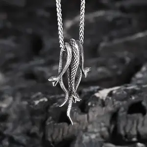 Stainless Steel Gothic Pendant Necklace for Men & Women Charms Birthday Gifts