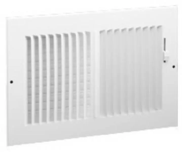 382W8X6 2 Way Sidewall Register, 8 x 6 in