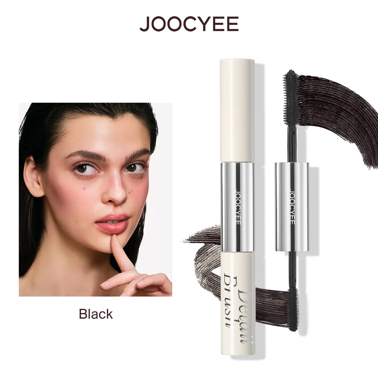 JOOCYEE Regular Edition Lash Lifting Mascara (3.5g) - Waterproof, Smudgeproof, Lengthening, Thickening, Curl-Enhancing Cosmetic for Adults, Daily Wear, Summer Use, Natural Mascara, Lashes on Fleek, Long-Lasting Beauty Product, Lengthening Mascara, Dual-En