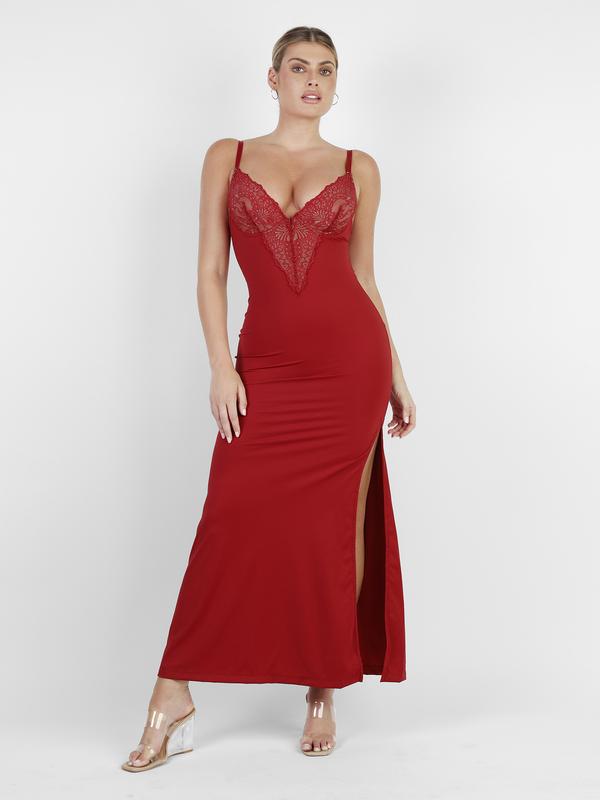 【Clearance】Popilush Formal Lace Built-in Shapewear Set Womenswear Sleeveless Deep V-Neck Maxi Dress Birthday Dress or Wide Leg Jumpsuit Tummy Control Cocktail Party 【Clearance】Popilush Formal Lace Built-in Shapewear Set Womenswear Sleeveless Deep V-Neck Maxi Dress Birthday Dress or Wide Leg Jumpsuit Tummy Control Cocktail Party