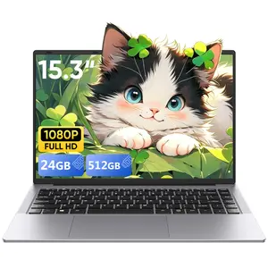 2026 Laptop,15.3 Inch Laptop,FHD IPS 1200p Screen, i5-8210Y(Up to 3.6GHz) for 24GB RAM 512GB SSD,Win 11 Pro Notebook Computer with BT5.0 Wi-Fi5,Notebook for Business Student