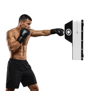 Heavy Duty Boxing Training Wall Target with PU Cover & High-Density EVA Sponge Padding, 6-Hit Positioning & Hook Practice, Wall Mounted Punching Pad for Home Gym, MMA, Kickboxing, Cardio Fitness