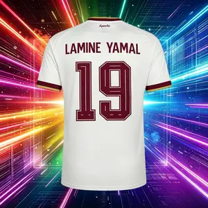 2026 Spain Home And Away Red And White 19# Lamine Yamal 20# Pedri Short And Long Sleeve Soccer Jersey Fans Version