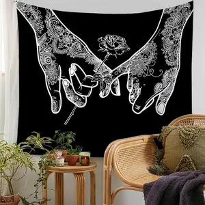 Tapestry  Hand & Rose Print Tapestry, 1 Count Modern Aesthetic Wall Hanging Tapestry for Living Room Bedroom Dorm Room Home Decor, Birthday Gift