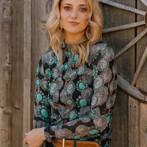 Concho Queen Mesh Top