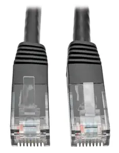 Tripp Lite TRL-N200-014-BK Cat6 Gigabit Molded RJ45 Male to Male Patch Cable, Black - 14 ft.