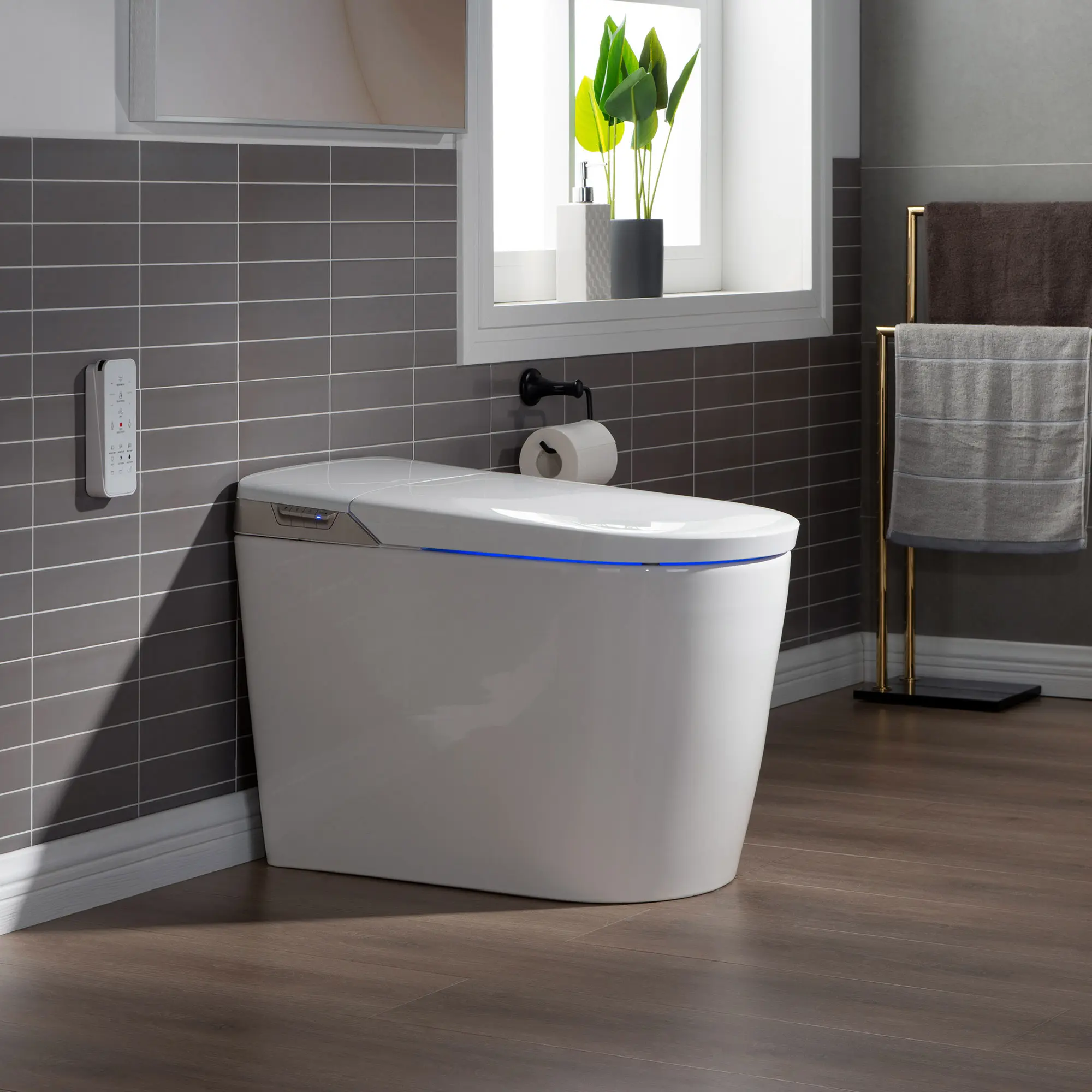 WOODBRIDGE B0980S Intelligent Smart Toilet, Massage Washing, Auto Open ...