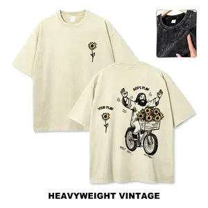God's Plan Flower Jesus Graphic Tees Men's t Shirts Graphic Tee t Shirts Funny Graphic Tee Good Graphic Tees Men's Graphic Tees Streetwear Outfits Men Vacation Outfits Oversized Tshirt Men