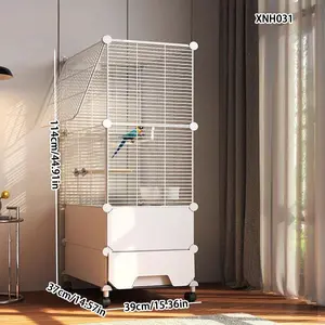 Bird Cage, Large Bird Cage with Stand, Bird Cage for Parrot, Parrot Cage, Durable Iron Cage, Bird Supplies, Pet Supplies, Home Supplies