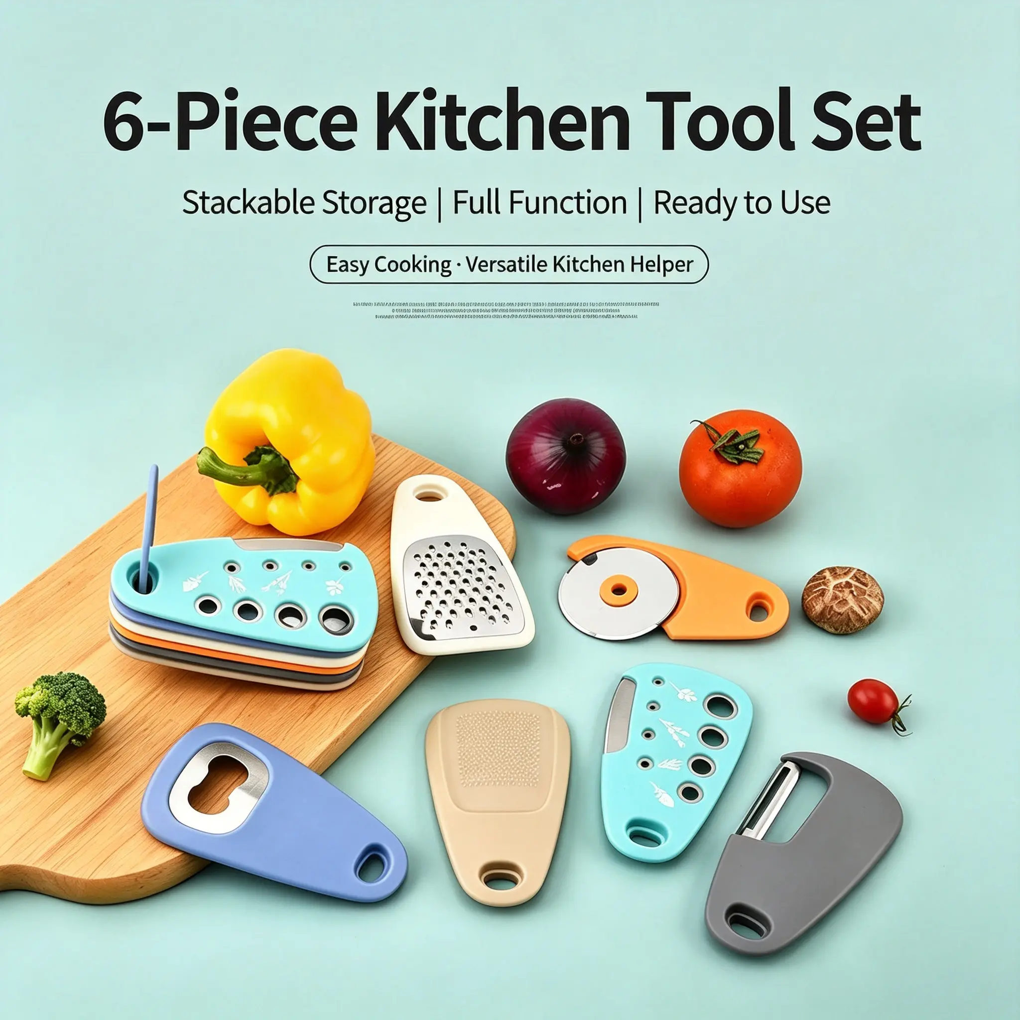 6-Piece Multi-Functional Kitchen Gadget Set