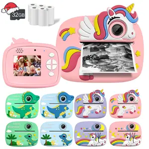 Instant Print Camera for Kids，1080P high-definition digital camera，6-12 Year Old Girls Boys Gifts，Children Digital Camera，Kids Christmas Birthday and New Year Gifts Toddler Photo Camera Toys for Age 3 4 5 6 7 8 9