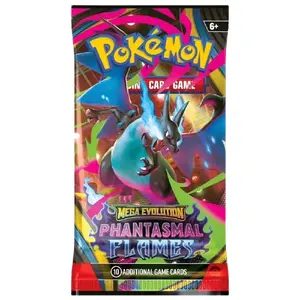 shop SINGLE PACK-Pokemon TCG: Mega Evolution Phantasmal Flames Booster Singles Pack Premium packs poppin