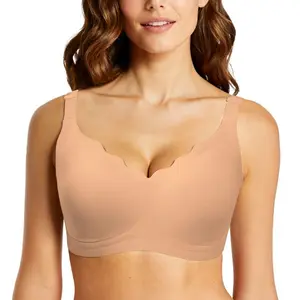 IVOOZI Wireless Bras Push Up Support Full Coverage Bralettes No Underwire Bra Comfortable Everyday Seamless Tshirt Bras Soft Womenswear
