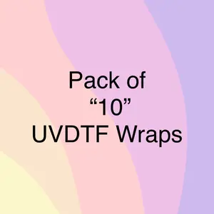 10 UVDTF Cup Wraps Bundle for 16oz Glass Cups on Live