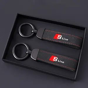 Car Keychain Key Chain Ring Pendant Lanyard Men Gift for Audi RS Sline A3 A4 A5 A6 A7 Q3 Q5 Q7 S3 S4 S5 S6 S7 RS3 RS4 RS5 RS6 Accessories