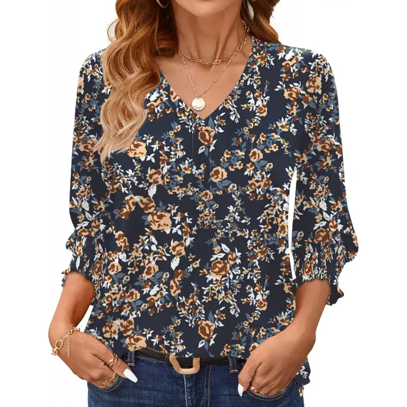 Navy Blue Floral