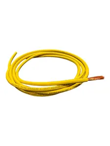 Excelene #6 AWG Yellow Industrial Welding Cable 600V Copper EPDM High-Quality Durability for Heavy-Duty Applications ROHS Compliant