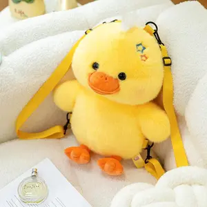40CM Cute Cartoon Rabbit Duck Capybara Fox Dog Plush Backpack Soft Animal Schoolbag Funny Gifts