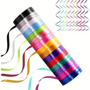 30 Rolls Bright Color Curled Ribbon Set, Perfect for Crafts, Bows, Gift Wrapping, Floral Shops, Weddings, Parties & Festive Decorations, Gift Wrapping Supplies