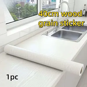 1 Piece 40cm Wood Grain Decal, Self-adhesive Wood Grain Sticker for Furniture Renovation, Kitchen Cabinet Tabletop Wooden Door/window Sill Refurbishment/color-changing Decorative Sticker, Peel and Stick