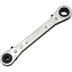 Two Head End Box Wrench, 4 In 1 6.8 Inch Length Double Metric Ratcheting Wrench High Carbon Steel for Repairing (medium) wire pliers