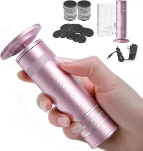 Electric Callus Remover for Feet，Electric Foot Care Tools，Stepless Speed Rechargeable Grinder with 60 Sandpaper Discs, Professional Pedicure Tool for Dead Dry Crack Skin Calluses-Pink 008