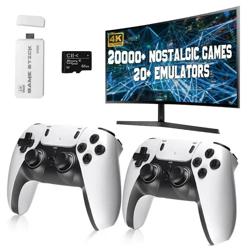 M15 Wireless Retro Game Stick - Built in 20 Emulators with 2-0000+ Games,HD Output System Plug and Play Video Game Consoles with 2.4G Wireless Control