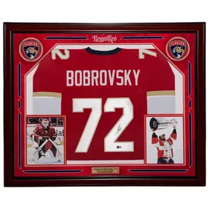 Sergei Bobrovsky Autographed Florida Panthers (Red #72) Custom Prime Framed Jersey - JSA