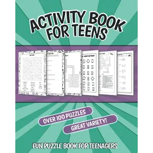 Activity Book for Teens: Fun Puzzle Book for Teenagers; Word Searches, Crosswords, Mazes, Cryptograms, Unscramble, Sudoku, Trivia, and More! Paperback – November 17, 2021
