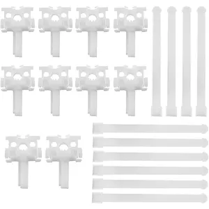 10PCS Vertical Blind Repair Carrier Bracket Vertical Blinds Repair Kit Blinds Replacement Parts White