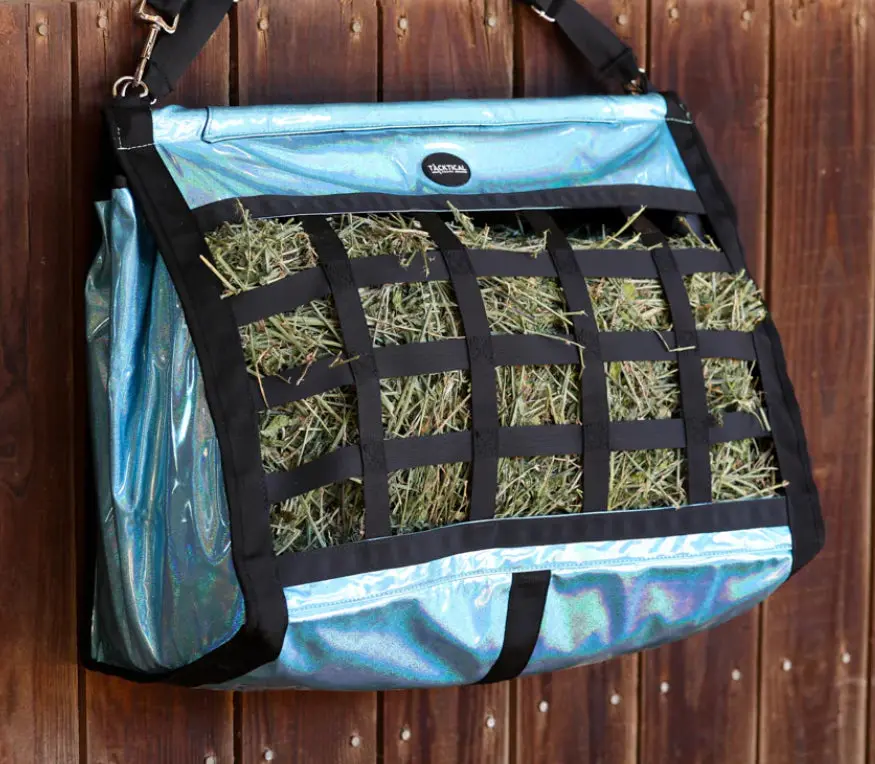 Azure Chrome Hay Bag