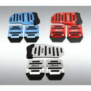 Car suv atv Pedal Covers Aluminum Manual Transmission Clutch Brake Pedal Mats For Enhanced Traction Comfort Easy Installation For Vehicles pad