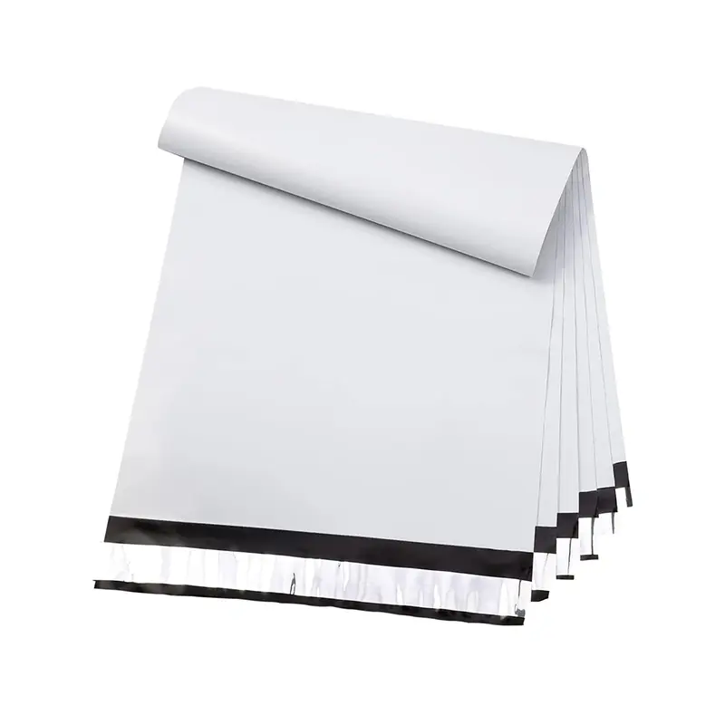 6x9 Inch White Poly Mailing Bags with Strong Adhesive Seal, Waterproof, Tear-Resistant Postal Envelopes for Clothing, Books, Poly Mailers for Office Postal Supplies