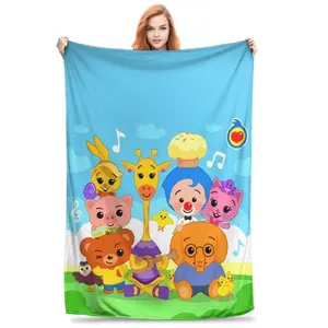 Plim Plim Blanket Clown Plims  Blanket Cartoon  Plush Awesome Soft Throw Blankets for Home Autumn/Winter Children's Blankets