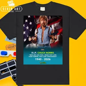 Chuck Norris Never Die Shirt, Chuck Norris Memorial Shirt, Chuck Norris Tribute Shirt, RIP Chuck Norris 1940-2026, Gift for Chuck Norris Fan